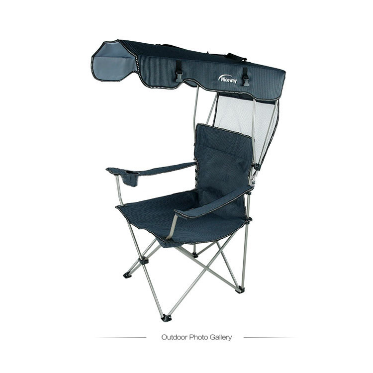 Canopy folding camping chair portable beach chair with sunshade / outdoor lounge chair with canopy