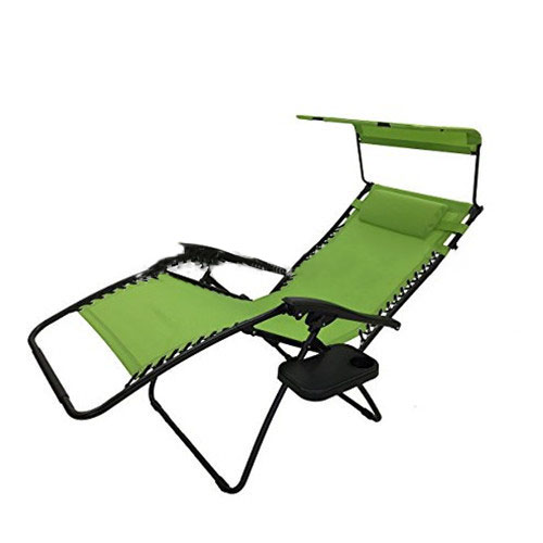 Outdoor Backrest Beach Camping Chair Reclining Beach Chair With Footrest Beach Foldable Chair