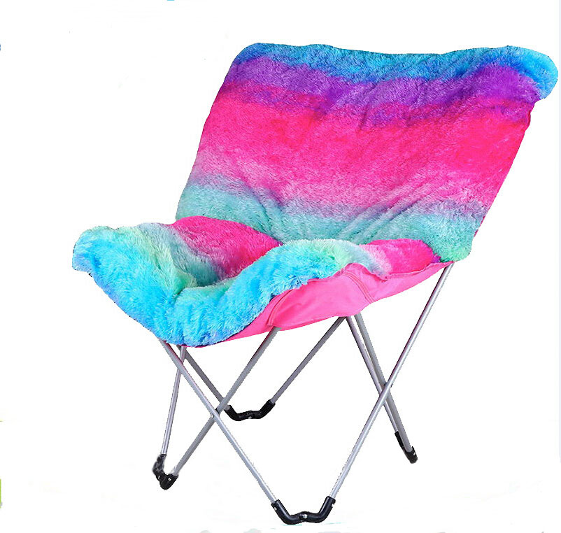 New Design Foldable Colorful Moon Chair and Round Lounge Chair/Lazy Sofa for Home Dining